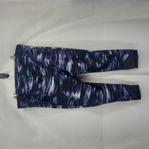 IDEOLOGY Purple Black Space Dye Cropped Leggings - Picture 9 of 14